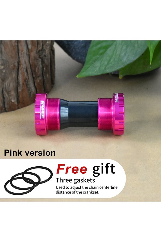 BB24 PINK KRSEC BB24 68-73mm Bottom Brackets Adapter Bicycle Crank Middle Axle Type MTB Road Bike Ce