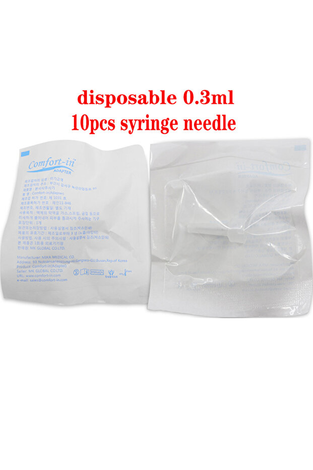 10pcs 0.3ml tip 0.3ml 0.5ml Ampoule Head for Hyaluron Acid Pen Shockproof Pads Cartridge Needle for