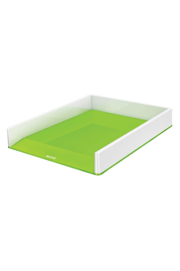 Document tray green/white metallic WOW