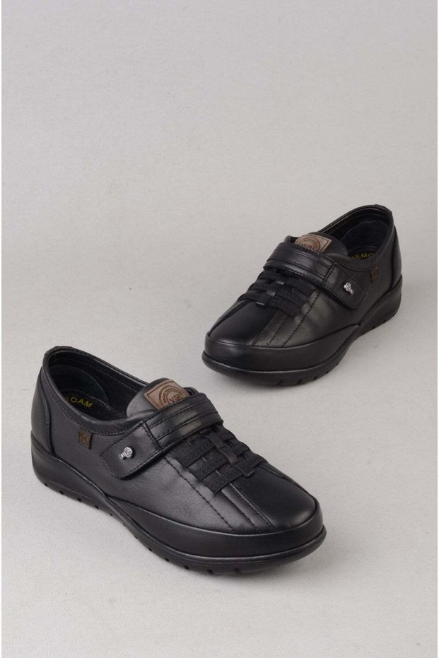 SEÇ 7679 Genuine Leather COMFORT WOMEN'S SHOES BLACK