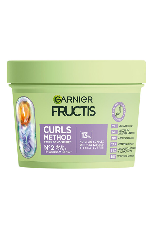 Mască de păr Garnier Fructis Curls Method, 370 ml