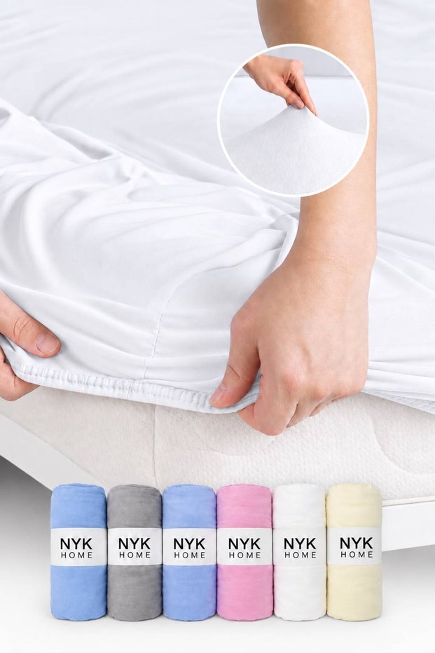 Elastic Fitted Sheet Combed Cotton Breathable Fabric Elastic Fitted Sheet 100% Cotton Single Double King Size