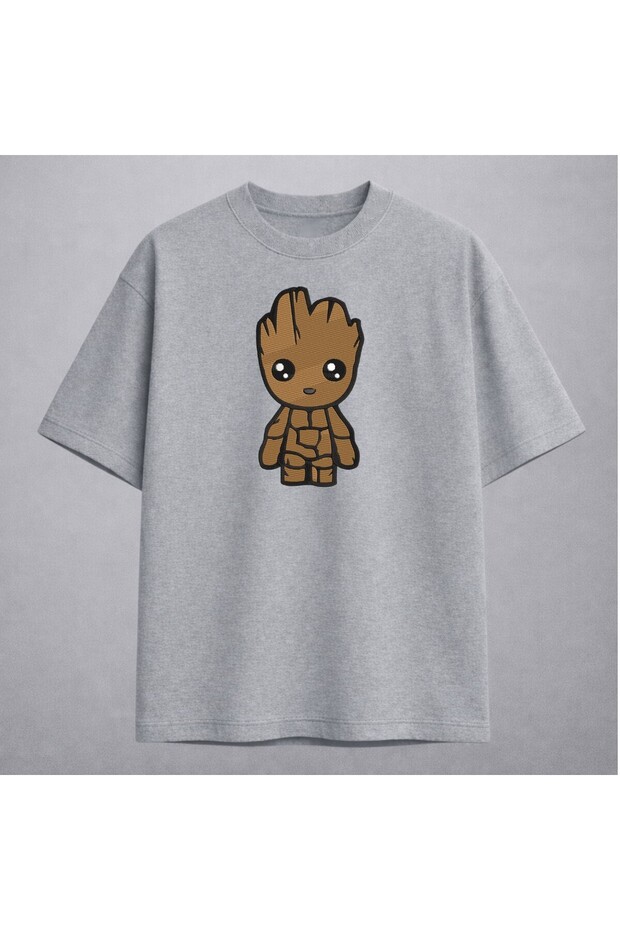 Baby Groot I Am Groot Embroidered T-Shirt Unisex 100% Cotton