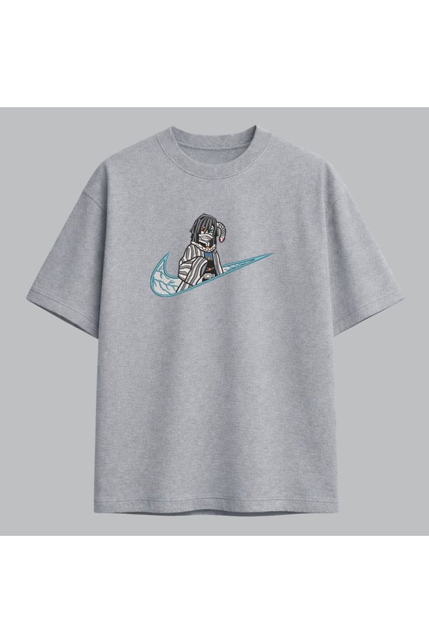 Obanai Iguro Demon Slayer Anime Embroidered T-Shirt Unisex 100% Cotton