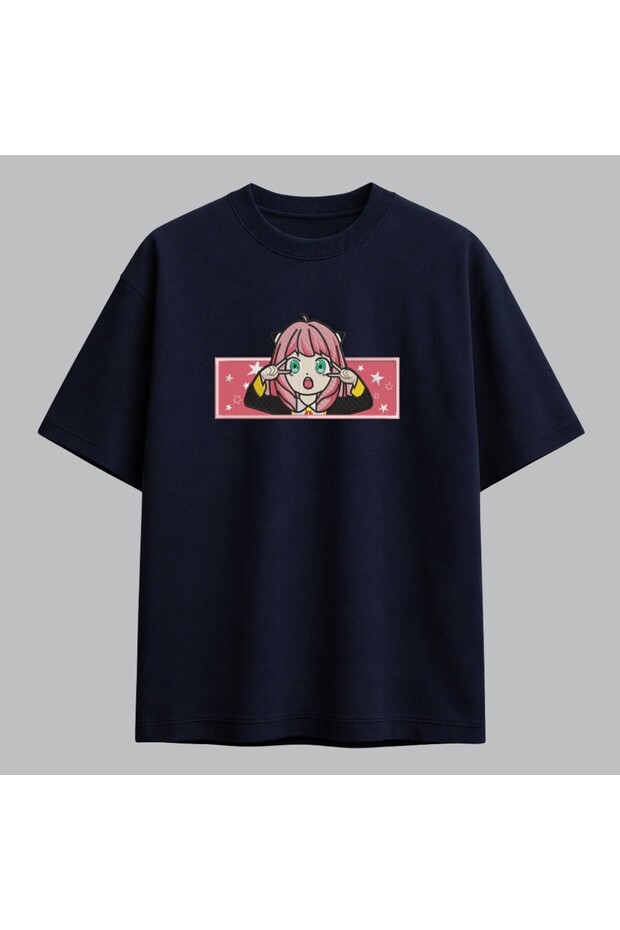 Anya Forger Spy X Family Anime Embroidered T-Shirt Unisex 100% Cotton