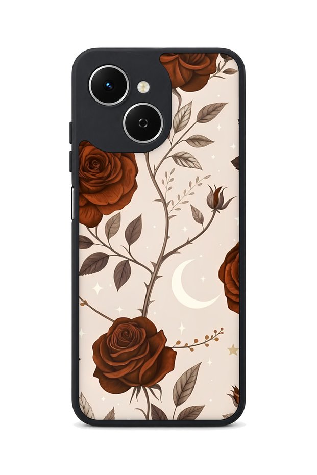 Spark 40C Compatible Roses Patterned Camera Protected Shockproof Case