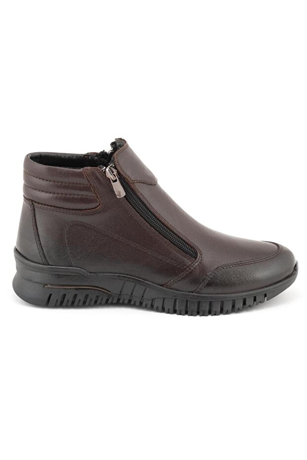24402004 K Genuine Leather Ultra Comfort Anatomical Flexible Sole Women's Daily Double Zipper Boots
