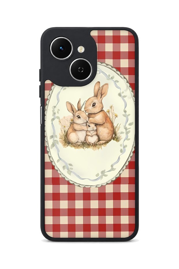 Spark 40C Compatible Gingham Patterned Camera Protected Shockproof Case