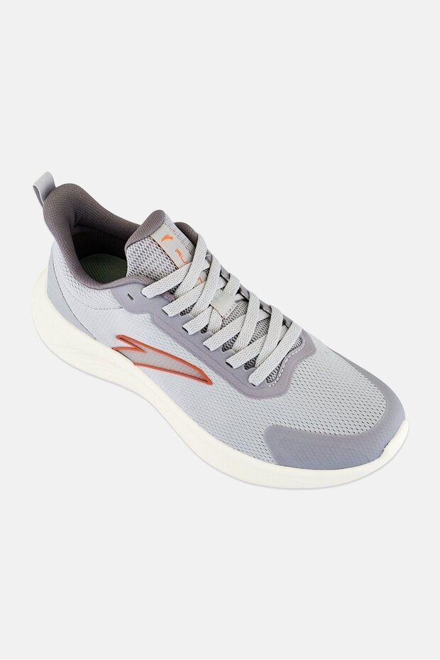 Men Lace Up Running Shoes, Grey