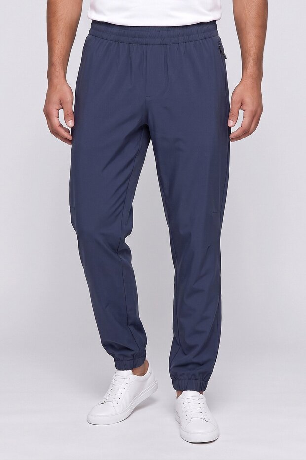 Men Sportswear Fit Training Track Pants, Slate Blue