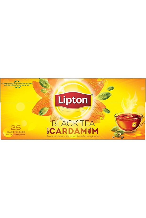 Flavoured Black Tea Cardamom, 25 Teabags