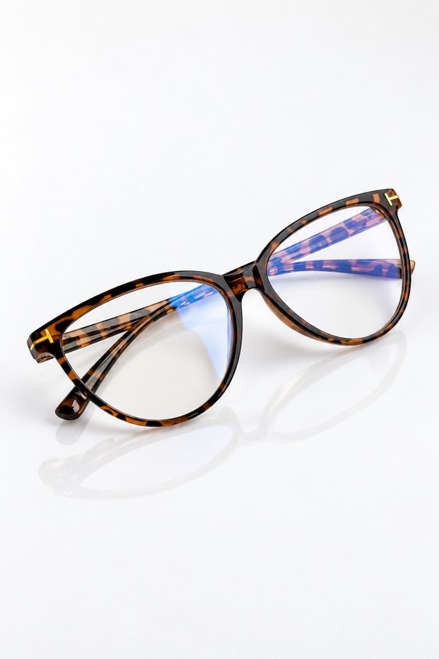 Blue Light Protective Leopard Pattern Women's Glasses