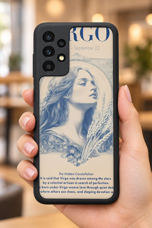 Samsung Galaxy A13 / A23 Compatible Virgo Patterned Shockproof Case with Camera Protection