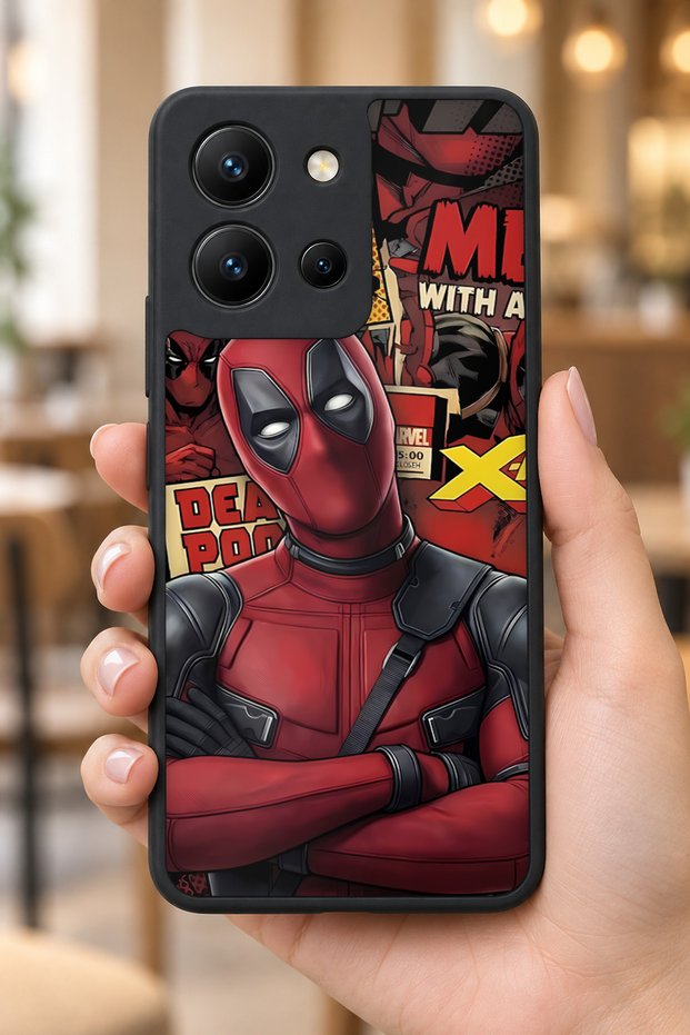 Vivo Y36 Compatible Deadpool Patterned Shockproof Case with Camera Protection
