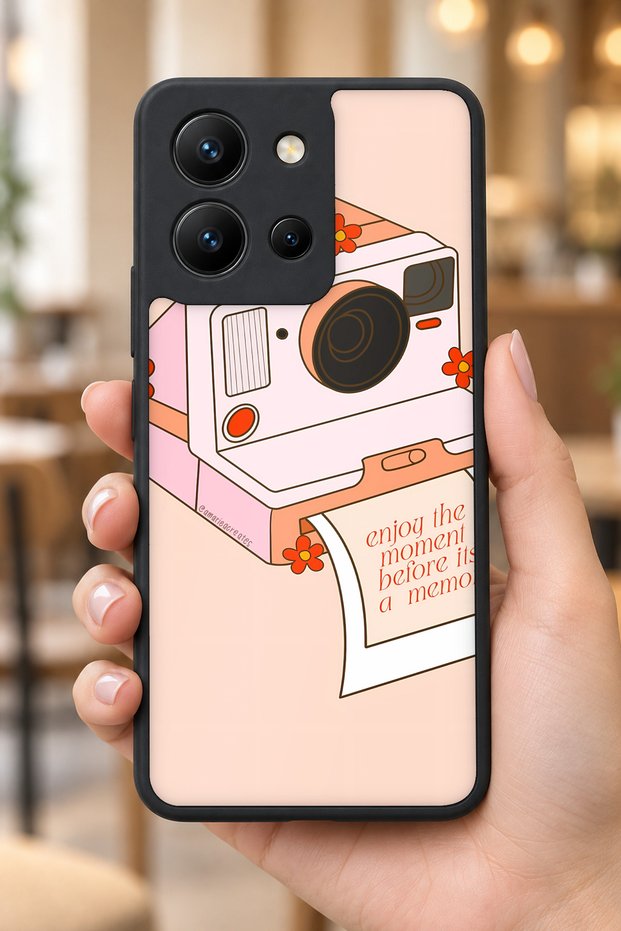 Vivo Y36 Compatible Analog Patterned Camera Protected Shockproof Case