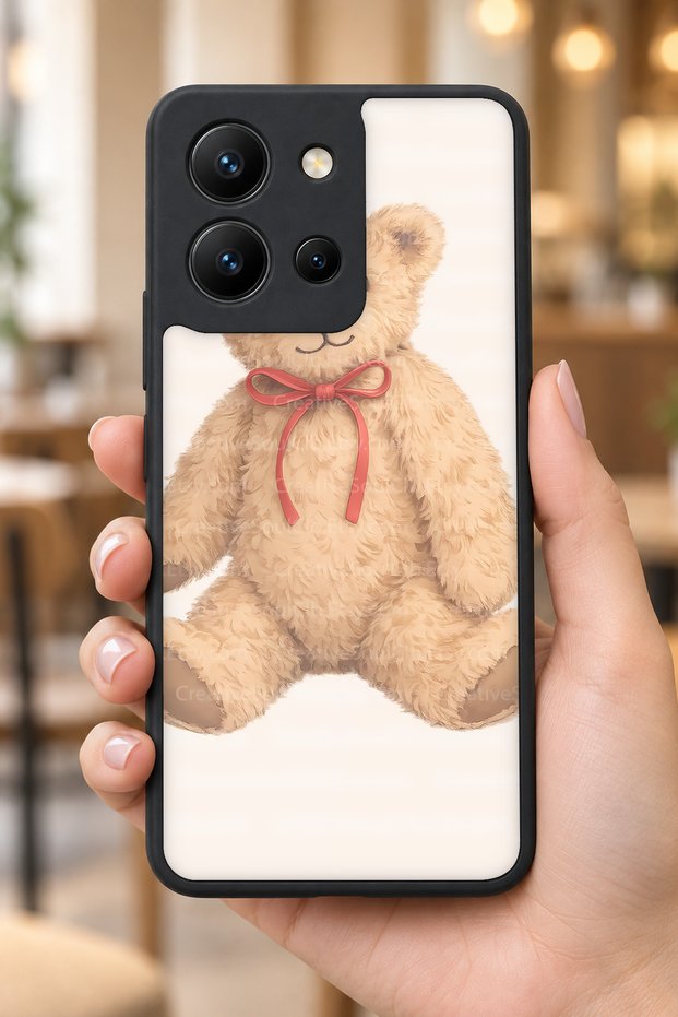 حافظة مقاومة للصدمات متوافقة مع Vivo Y36 ومزودة بحماية للكاميرا بنمط قطيفة