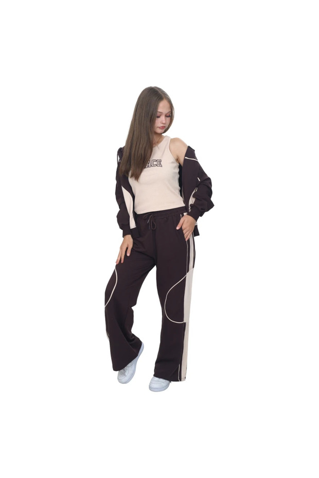 Girl's 3-Piece Sports Tracksuit & T-Shirt Combination Set
