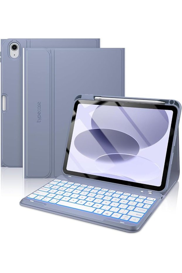 Folio Keyboard Case for iPad A16 11th/10th Gen, Backlit