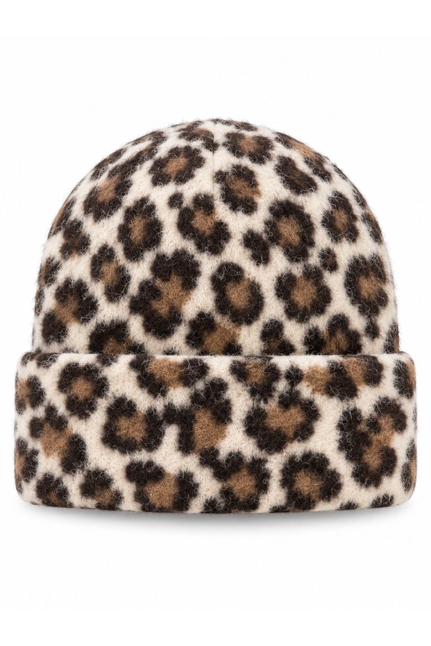 Women's Furry Soft Plush Leopard Beanie
