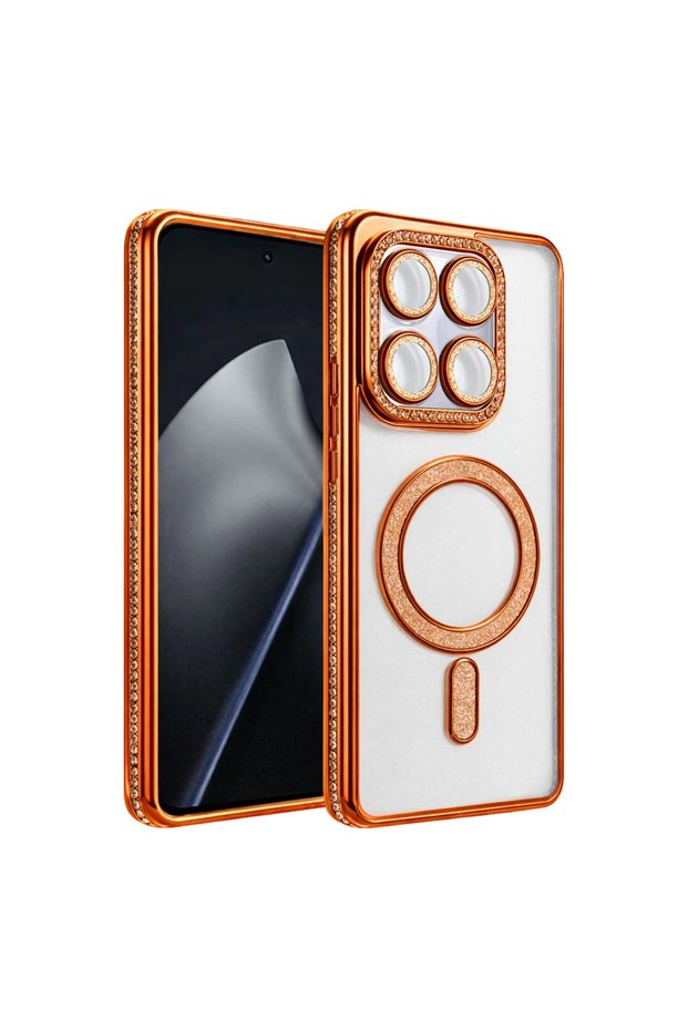 Xiaomi Mi 17t Joke Simli Magneticsafe Case - Orange
