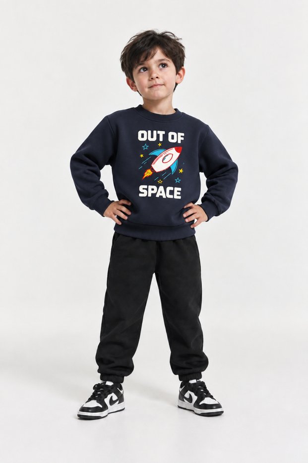 Boy's Fleece Printed Sweatshirt 2-5 Years