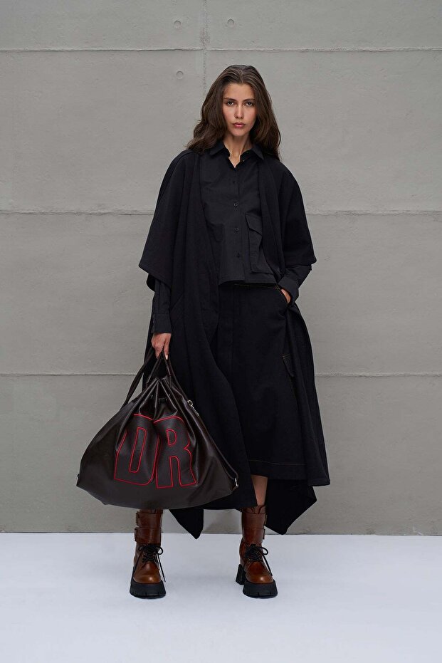 Black Oversize Cardigan 18047