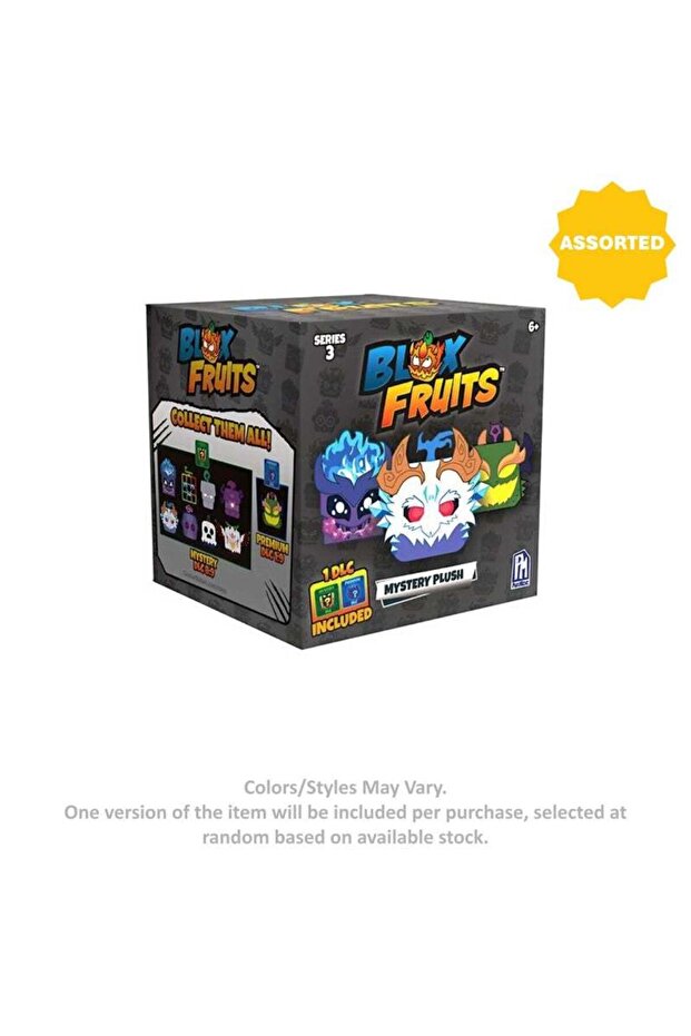 Blox Fruits Series 3 Mystery Collectible Plush Toy (10.16 cm, Assorted)