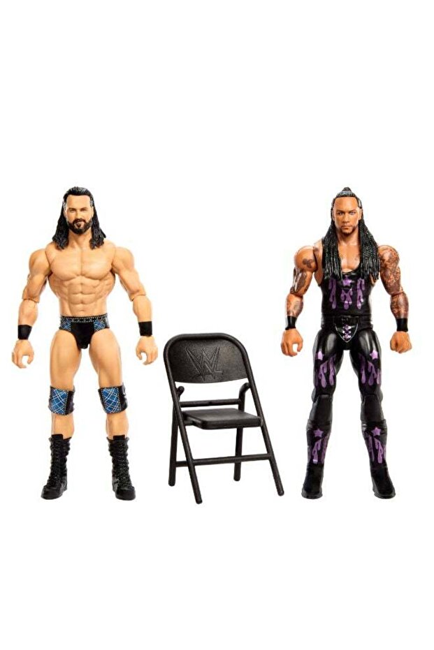 Mattel WWE Main Event Showdown Action Figures 2-Pack with Accessory, Series #26 Drew McIntyre vs Damien Priest Collectible Set