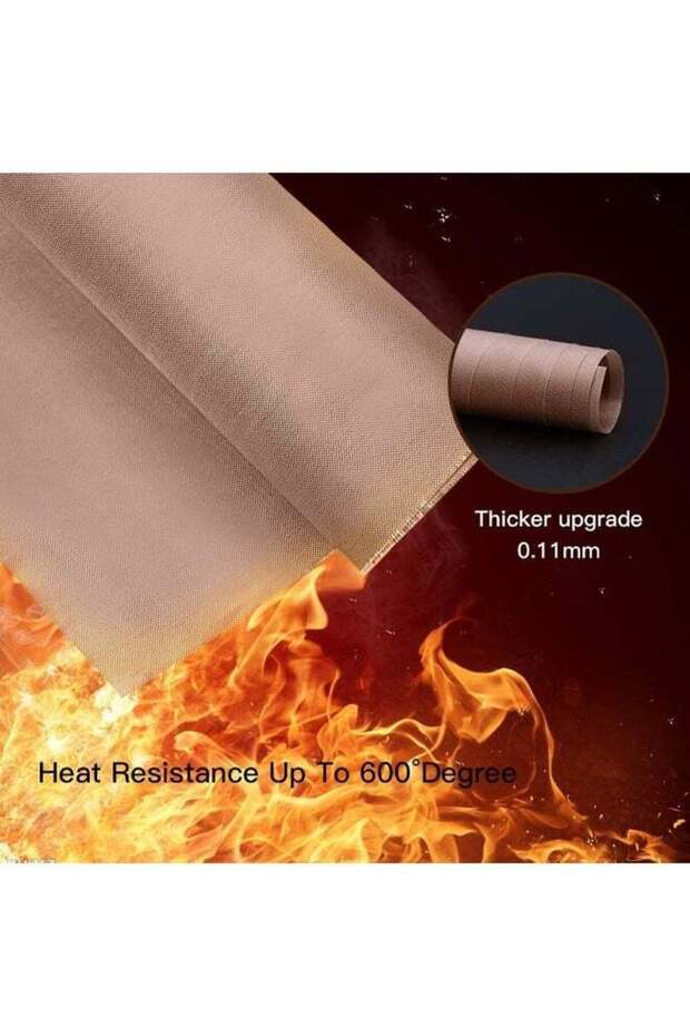 High-temperature oven Mat food-grade Baking Cloth Nonstick Oilcloth(Brown)