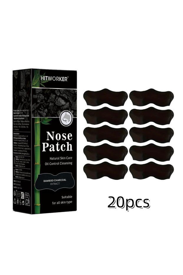 20pcs Alcohol-Free Nose Cleaning Patches – Gentle Nose Strips for Pore Cleansing, Exfoliating & Oil