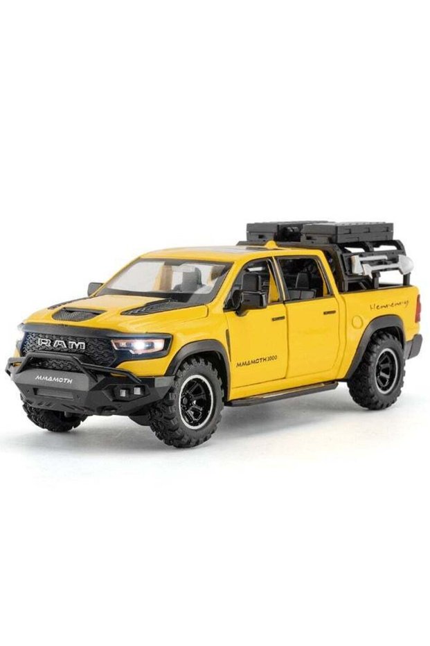 1:32 Alloy Collectible Ram Mammoth Pickup Car Model Toy, Diecast Zinc Alloy Mammoth Pull Back Collectible Toy Car