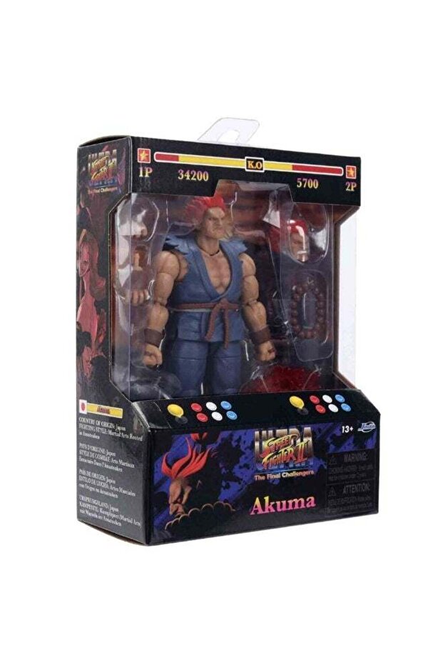 Jada Ultra Street Fighter II The Final Challengers Akuma Action Figure (17 cm)