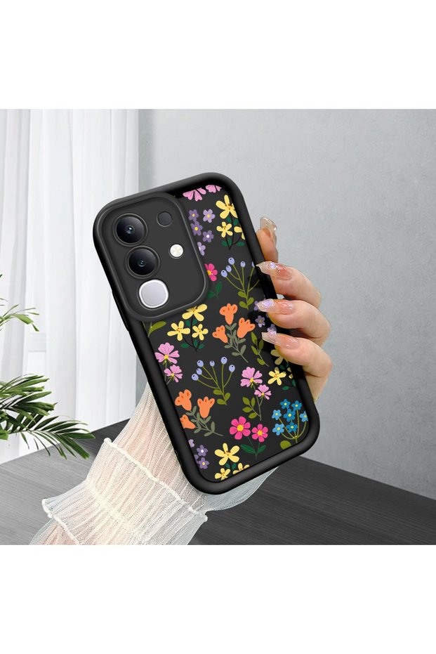 Vivo Y29 4g Compatible Colorful Little Flowers Case, Full Protection Silicone Cover