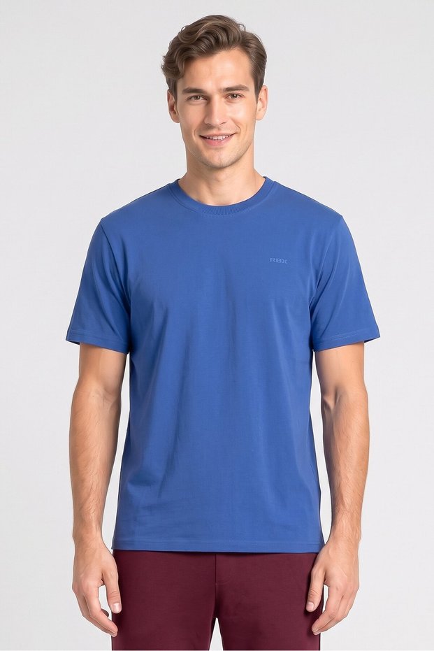Men Sportswear Fit Short Sleeve Basketball T-Shirt, Slate Blue