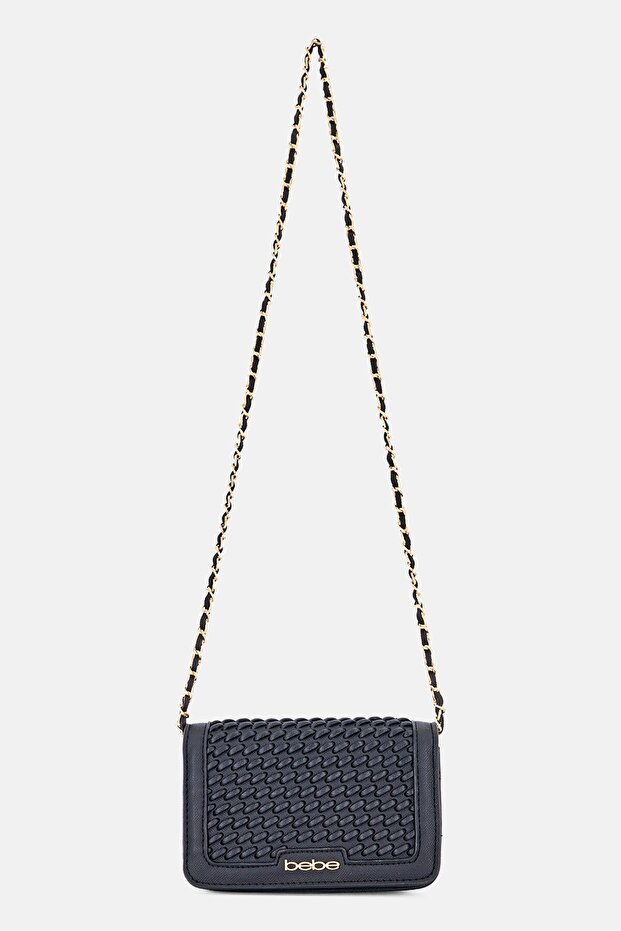 Women Brand Logo Cross Body Bag, Black