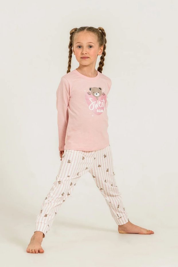 100% Cotton Long Sleeve Girls' Pajama Set