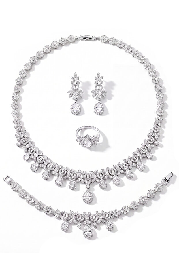 Siena Necklace Bracelet Earrings Ring Set