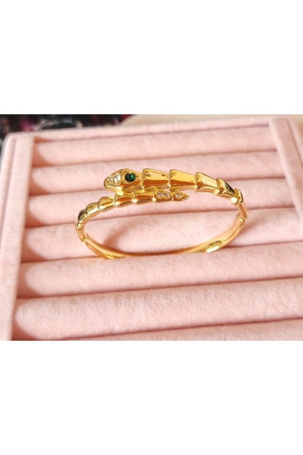 Professional Success Snake Figured Steel Bracelet