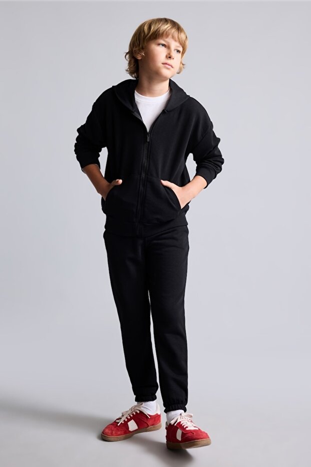 Regular Fit Black Boys' Sweatpants H9195A8/Bk81