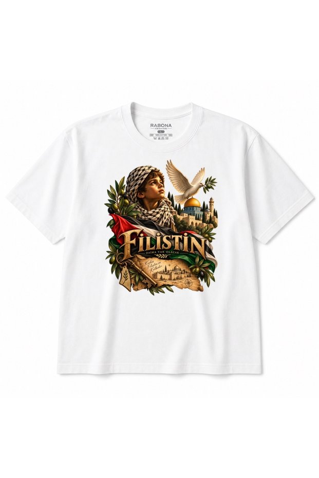 Palestine Will Always Be There – Jerusalem, Kufiya & Olive Branch Graphic T-Shirt