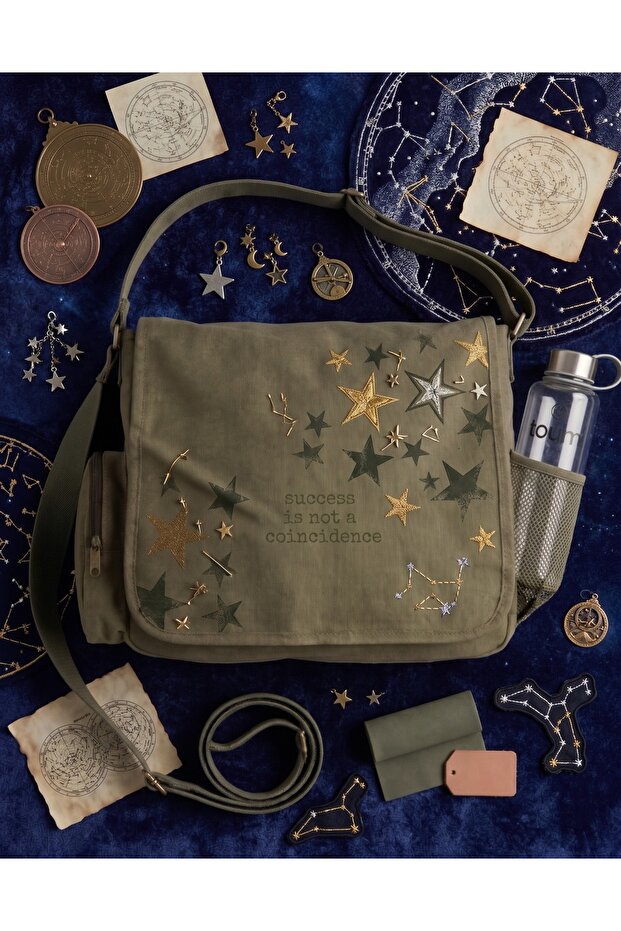 Dark Academia Theme Printed Unisex Messenger Bag