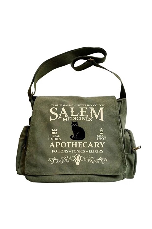 Dark Academia Theme Printed Unisex Messenger Bag