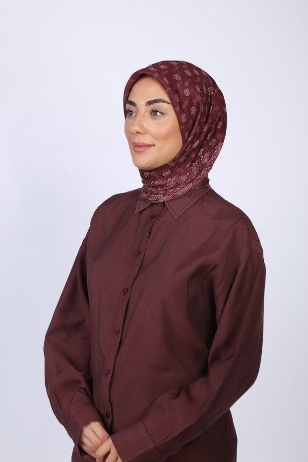 Soft Pamuk Eşarp Mürdüm