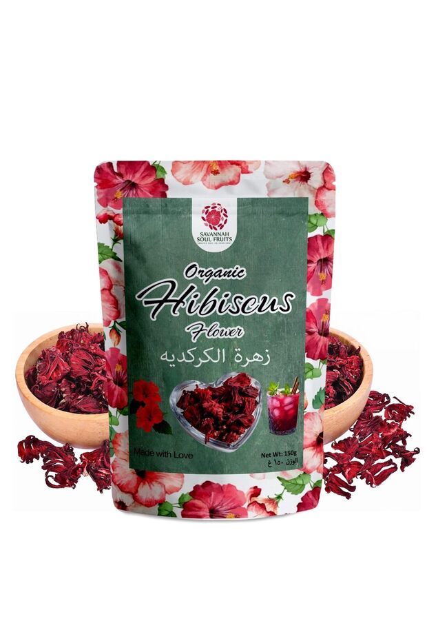 Savannah Soul Organic Dried Hibiscus Flowers, 150g