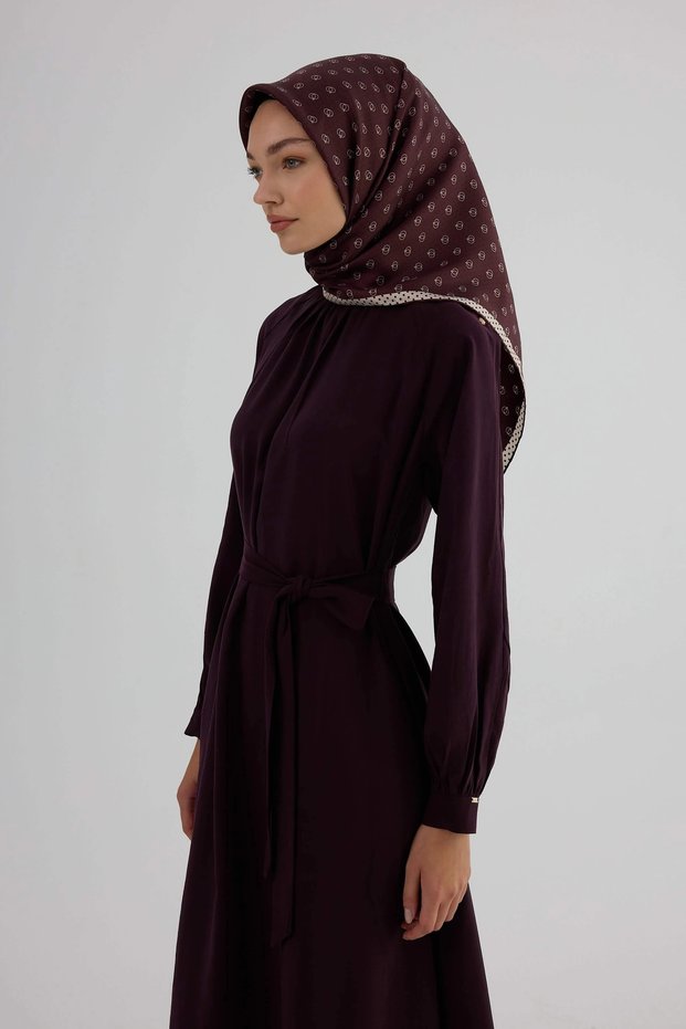 Twill İpek Eşarp 53005 Bordo