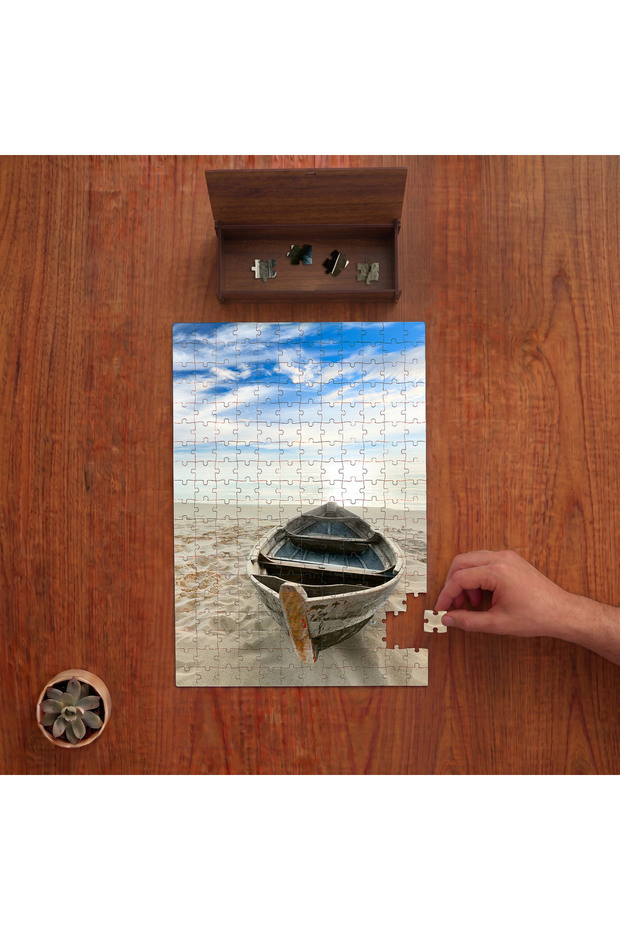 Kumsalda Sandal Design 240 Piece Wooden Puzzle in Wooden Box Pd00830