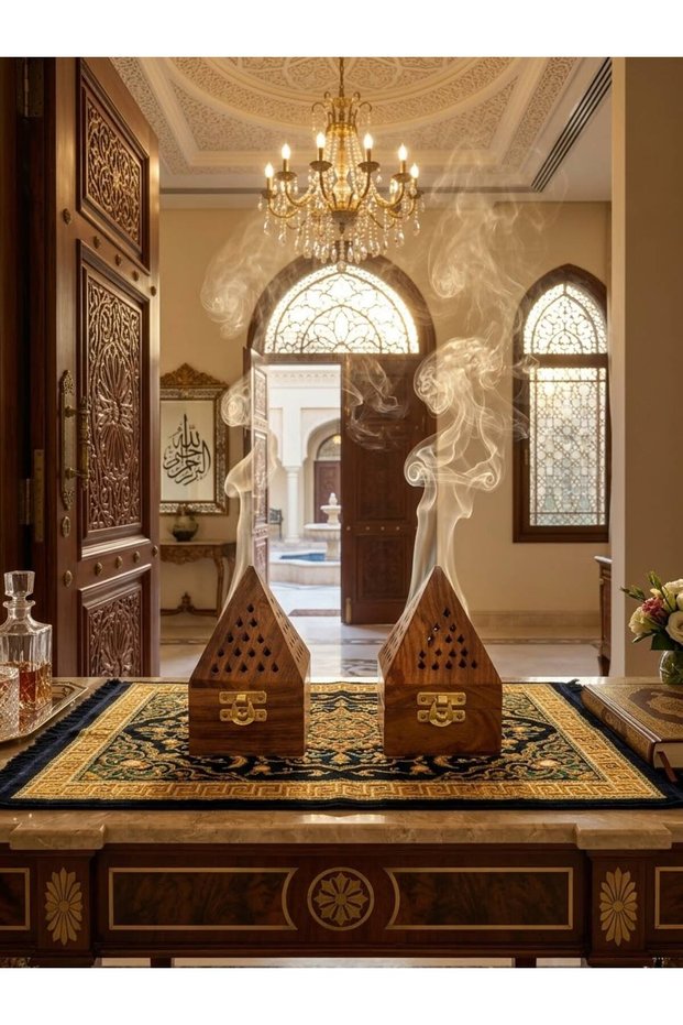 مبخرة خشبية تراثية مميزة – عدد 2 قطعة
