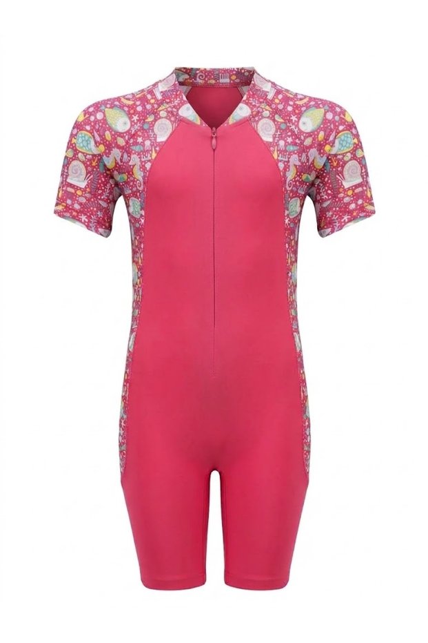 Patterned Kids Jumpsuit Swimsuit
