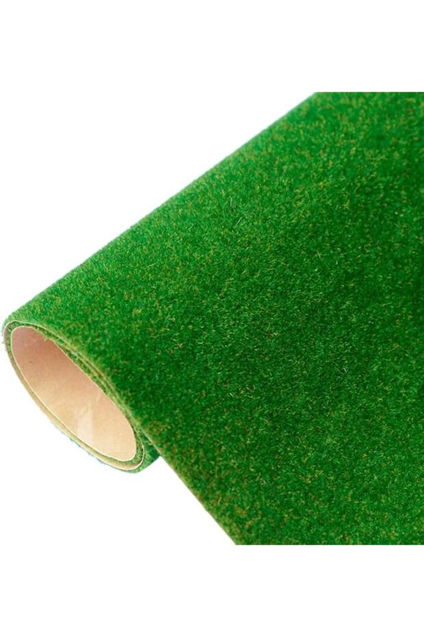 سجادة عشب صناعي لنموذج القطار، 41 × 100 سم، عشب اصطناعي لنماذج المناظر الطبيعية، ديكورات الحرف اليدوية، لسيارات القطار