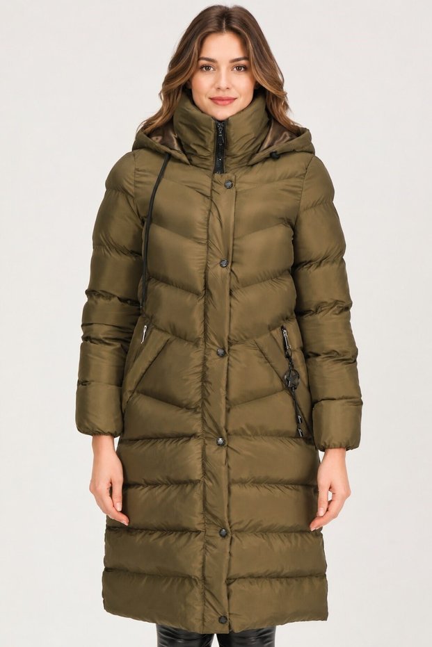 Women's Coat Khaki Z9719